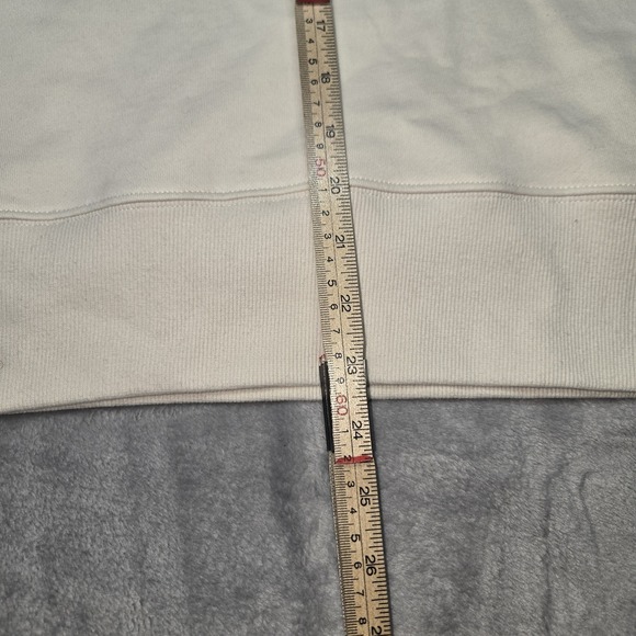 Pro Standard Texas A&M Womens Crop Sweater Sweatshirt Cream Blue Patch New - Picture 5 of 6